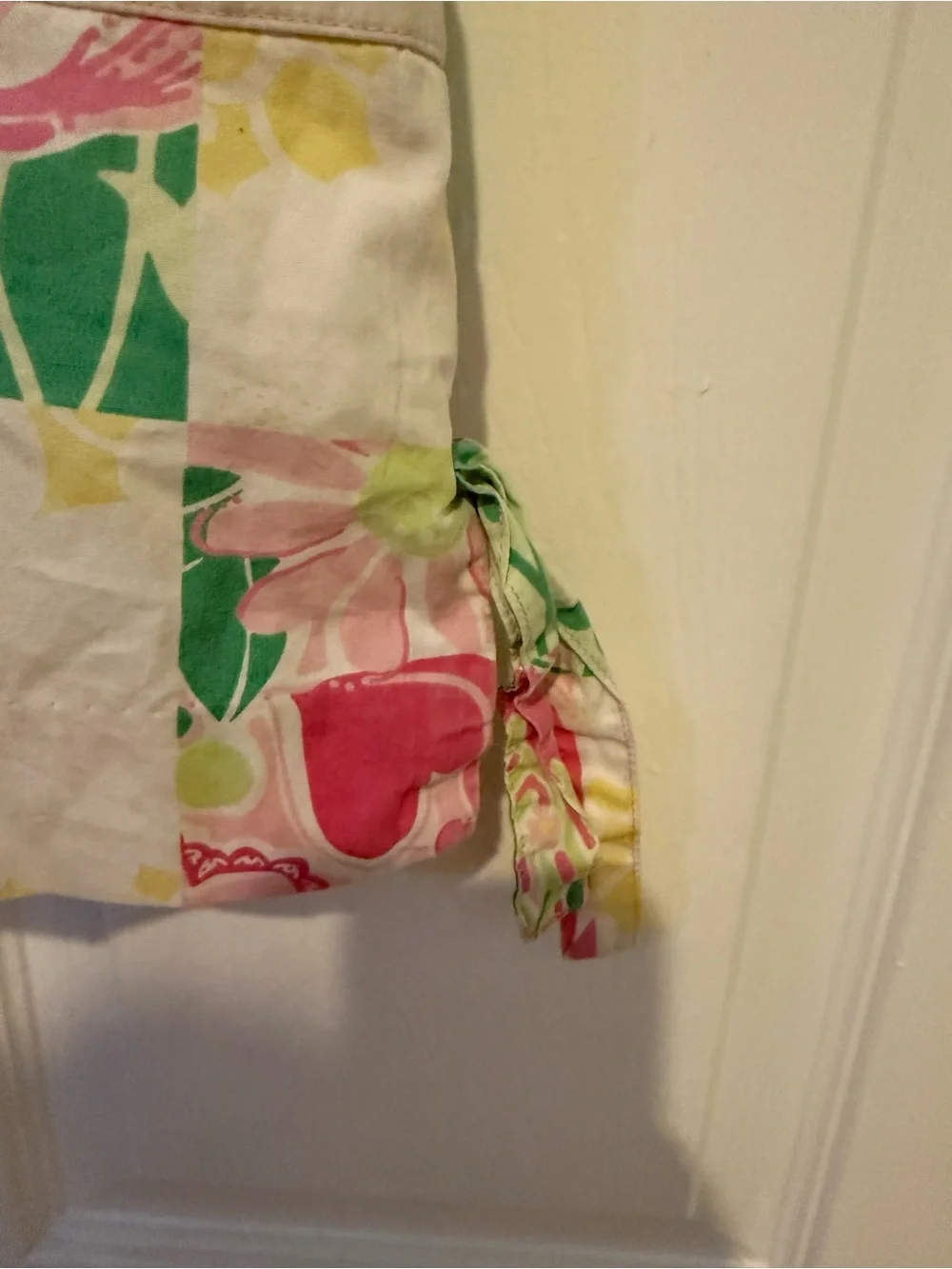 Lilly Pulitzer Girls Patchwork Floral Dress Size 5 Cotton